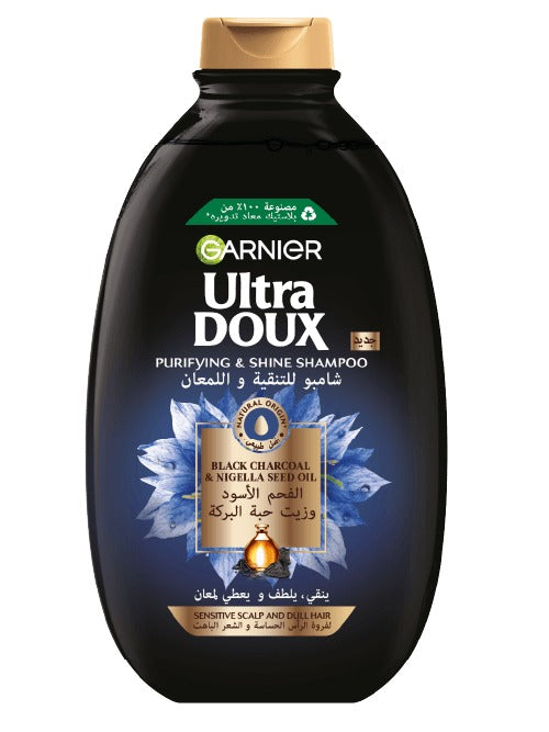Garnier Ultra Doux Black Charcoal Shampoo 200Ml