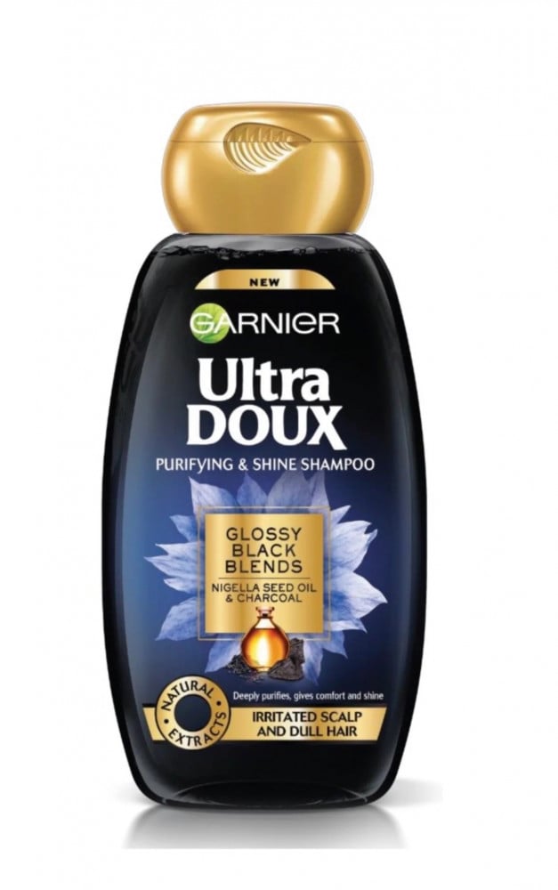 Garnier Ultra Doux Black Purifying & Shine Shampoo - 600ml