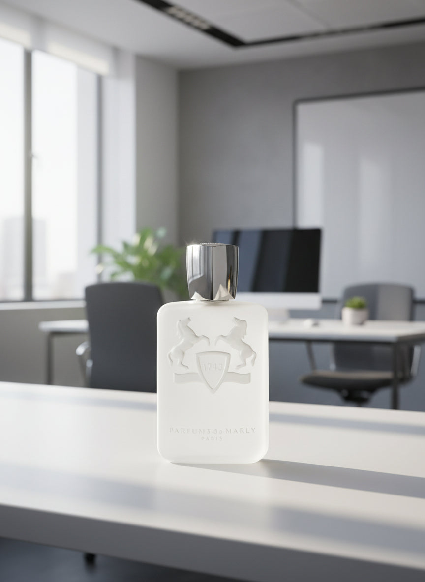 “Parfums de Marly Galloway Eau de Parfum 125ml – fresh spicy unisex niche fragrance with citrus, pepper, iris, and musk notes”