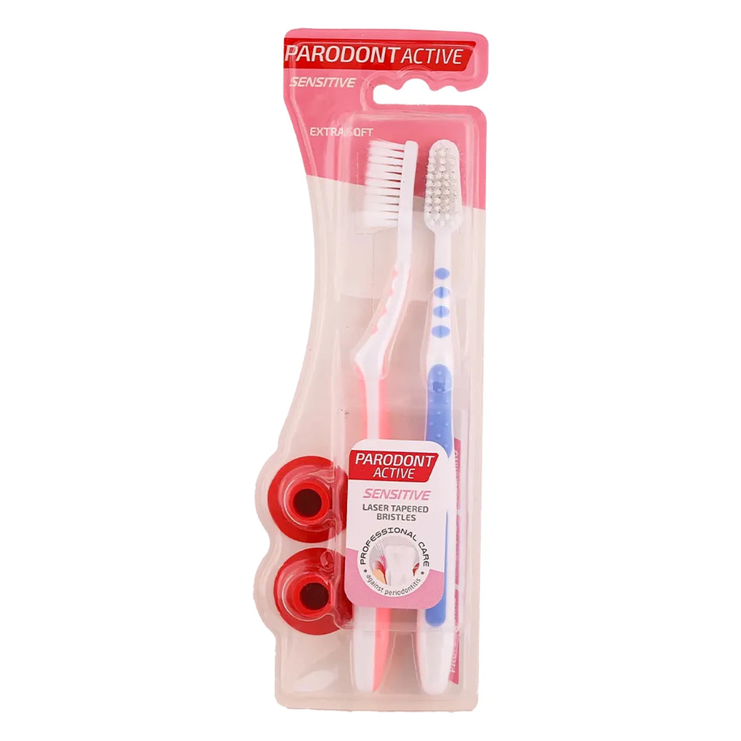 Parodont Active Toothbrush Sensitive Extra Soft Bristles 2 In 1
