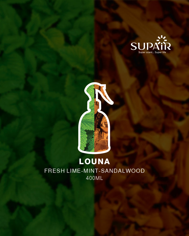 معطر أقمشة سوباير سوبر فابريك  لونا برائحة خشب الصندل 400 مل