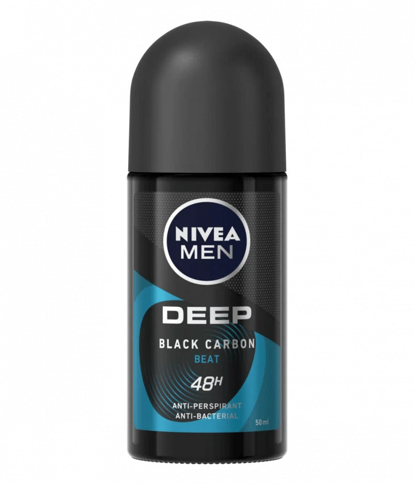 Nivea Men Deep Black Carbon Dark Wood 48H 50Ml