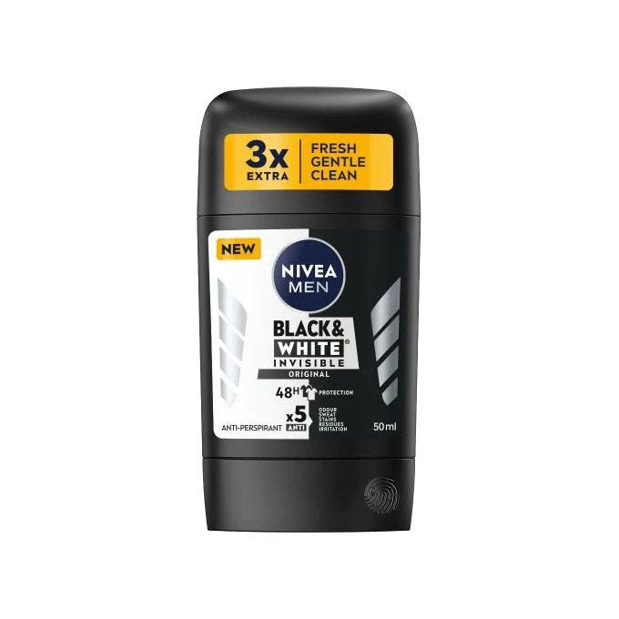 Nivea 3Ã—1 Black&White Invisible Original Stick 50 Ml