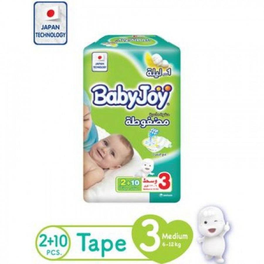 Baby Joy Diapers Saving Pack Medium No 3 8X12