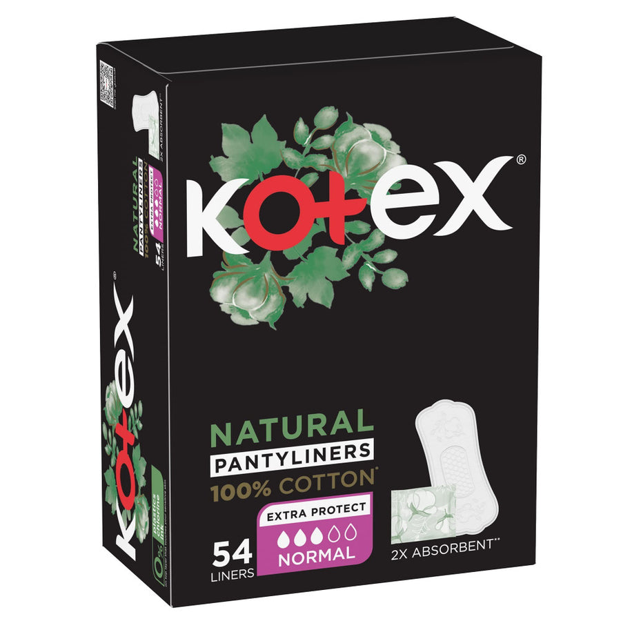 Kotex Natural Pantyliners Extra Protect Normal 54*16 Liners