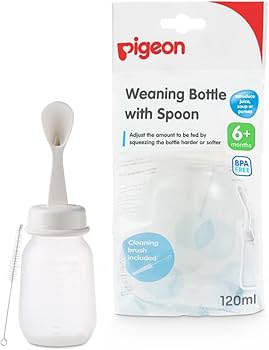 Pigeon WEANING BOTTLE W/SPOON 120ml D328