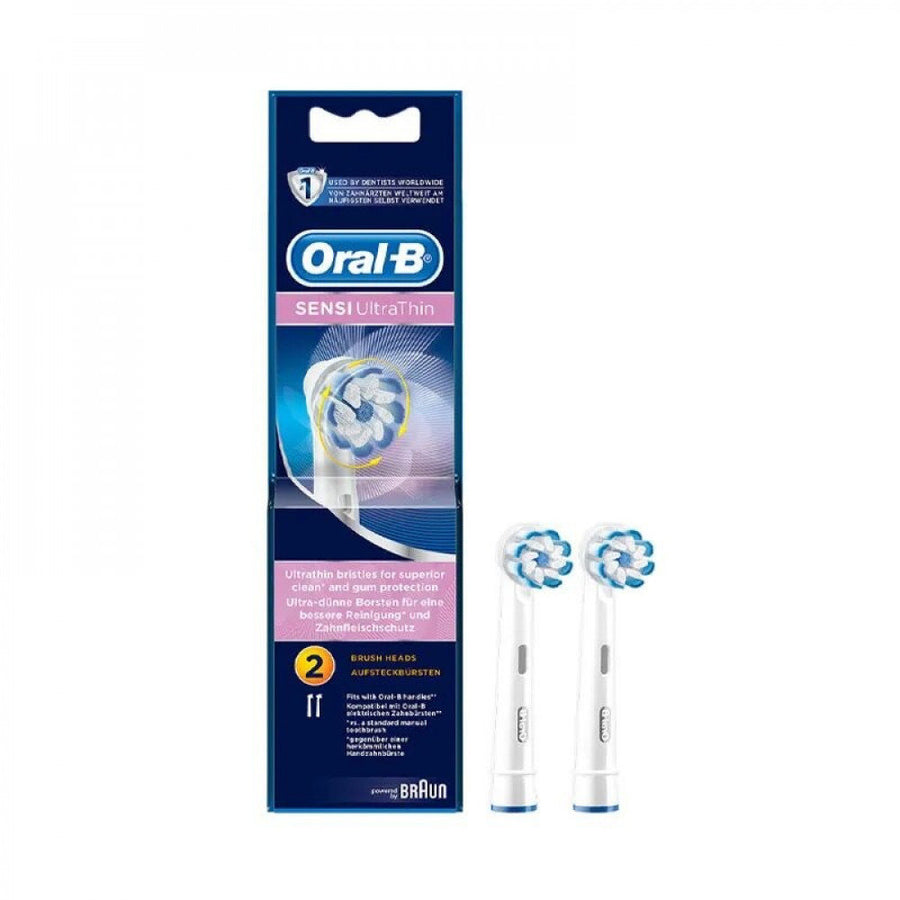ORAL-B SENSI ULTRA THIN REPLACEMENT HEAD 2 PCS