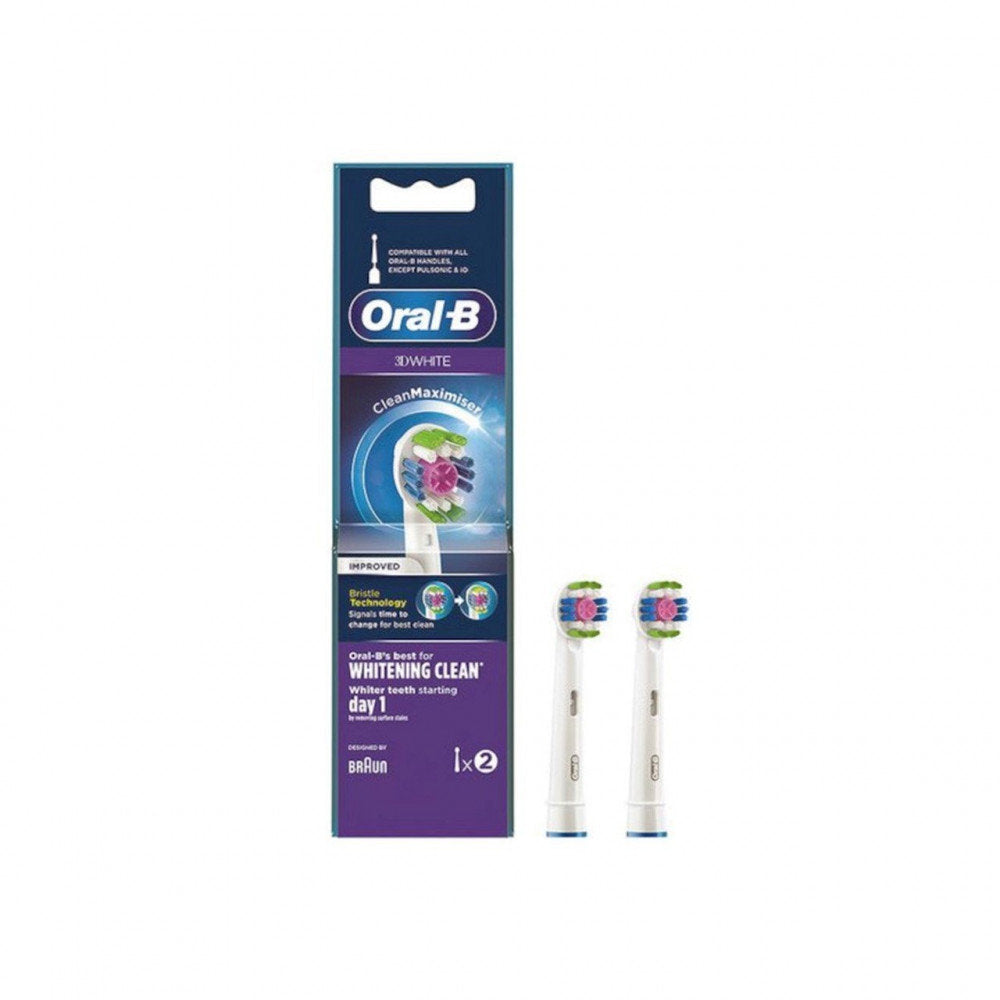 ORAL-B 3D WHITE REPLACEMENT HEAD 2 PCS