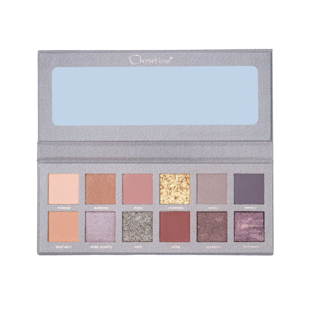 ظلال عيون كريستين 12 لونًا B Ch-E2215