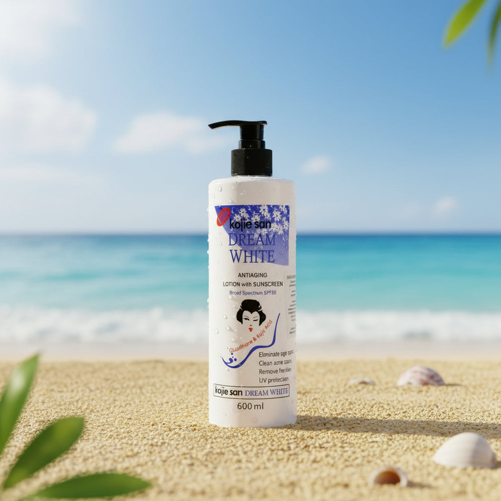 لوشن الجسم دريم وايت من كوجي سان مع واقي من الشمس للعناية اليومية بالبشرة من ملسا
لوشن مرطب للجسم مضاد للشيخوخة من كوجي سان، مناسب لمناخ دول مجلس التعاون الخليجي