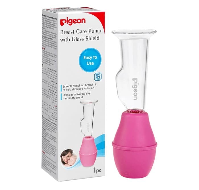 Pigeon Breast Care Pump With Glass Shield 1Pc