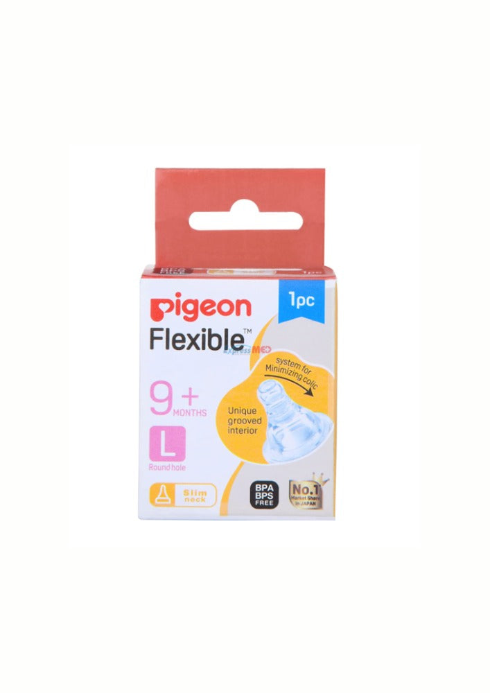 PIGEON FELXIBLE NIPPLE 9+ (L1 PCS