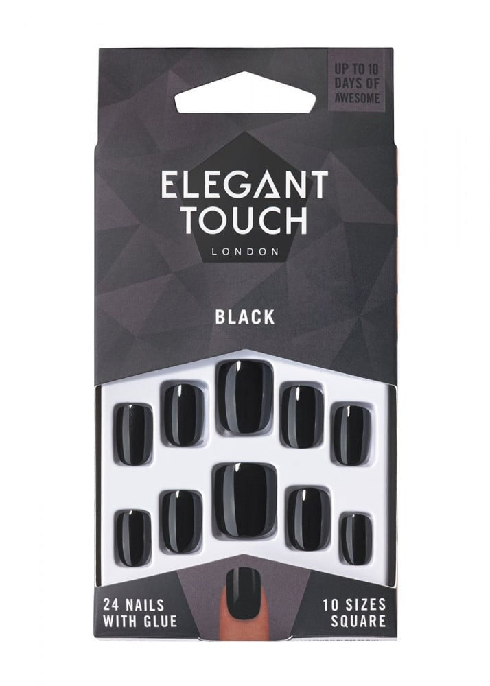 ELEGANT TOUCH NAIL 24 PCS BLACK 231