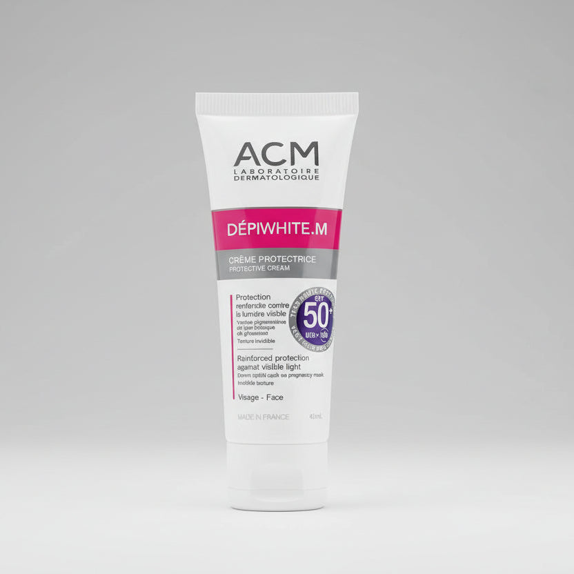 ACM Depiwhite M Cream SPF 50 40ml for high sun protection and daily facial comfort at MALSA