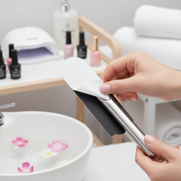 أوراق إعادة تعبئة مبرد القدم، ١٠٠ قرص لإزالة مسامير القدم بشكل احترافي والحصول على أقدام ناعمة، متوفرة لدى ملسا.