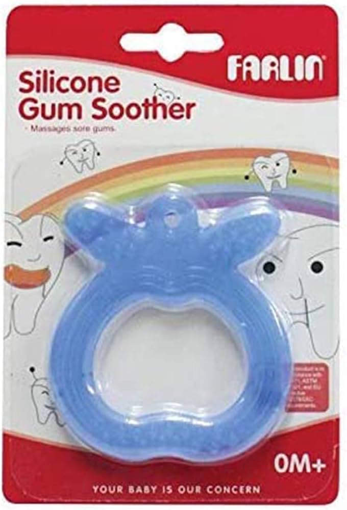لهاية FARLIN-blue` GUM SOOTHER APPLE SILICONG