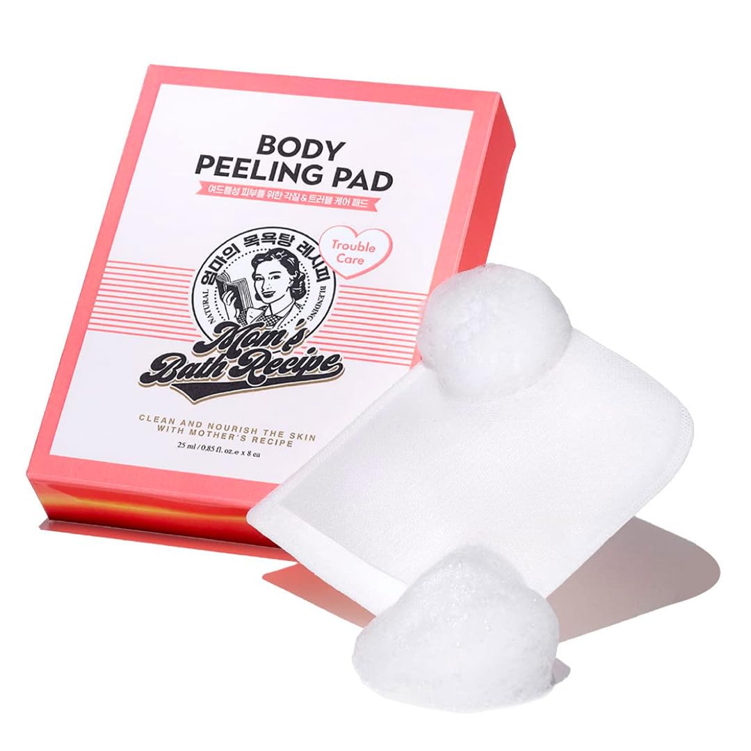 MomS Bath Recipe Body Pelling Pad Pink