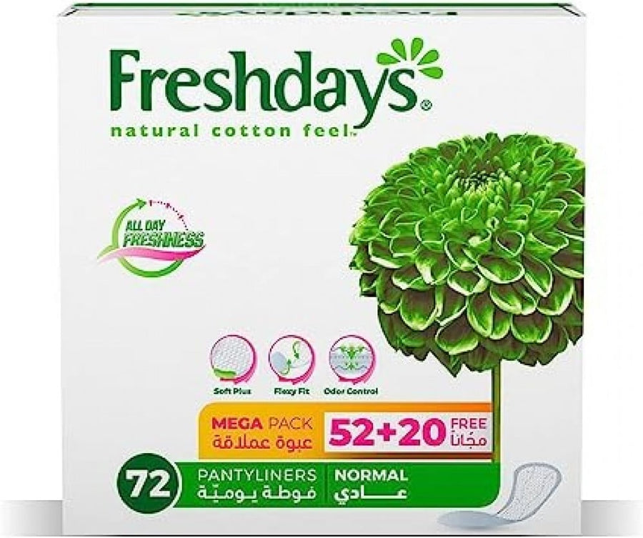 Freshdays Pantyliners 72 Mega Normal
