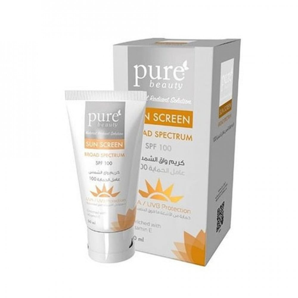 Pure Beauty Sun Screen 50Ml Broad Spectrum Spf100