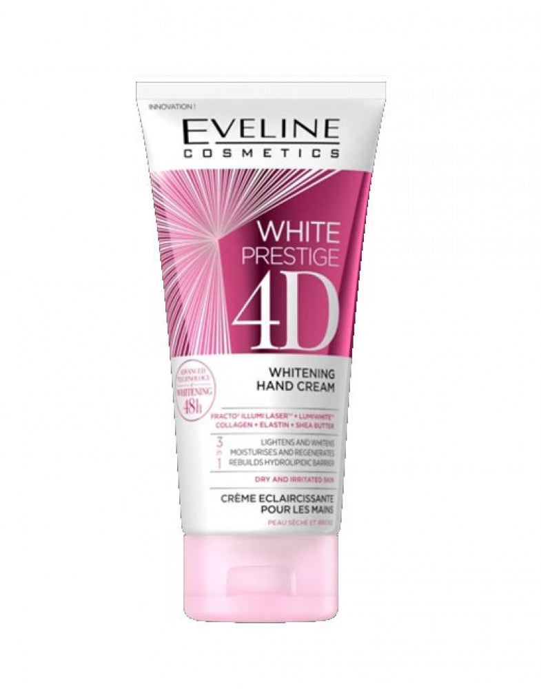 Eveline Hand Cream White Restige 4D Cream 100Ml