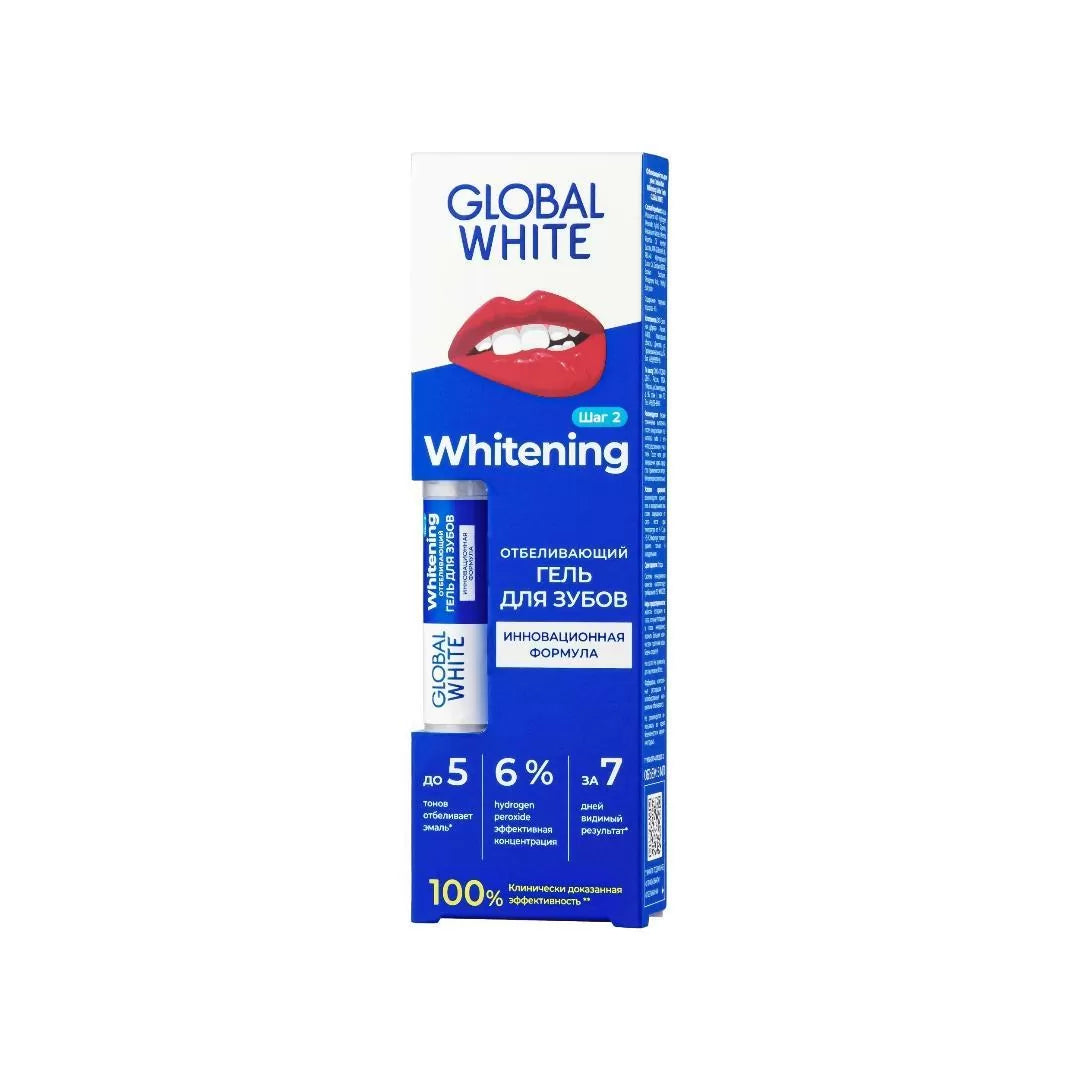 Global White Teeth Whitening Gel Active Oxygen 5 Ml
