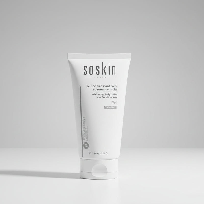 SOSKIN whitening body and sensitive area lotion 150ml for even tone and gentle daily hydration at MALSA