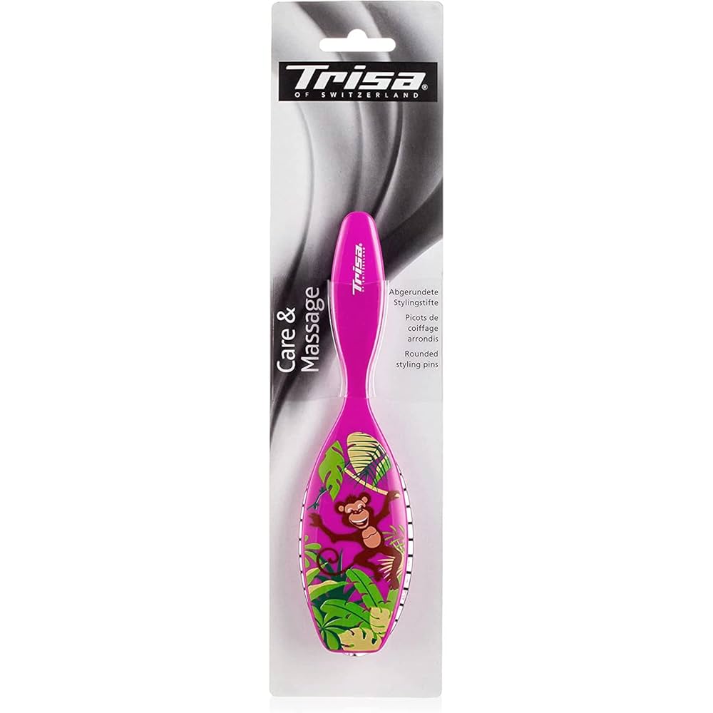 Trisa Hair Brush Kid Brushing Small,Rubbercushion Dru