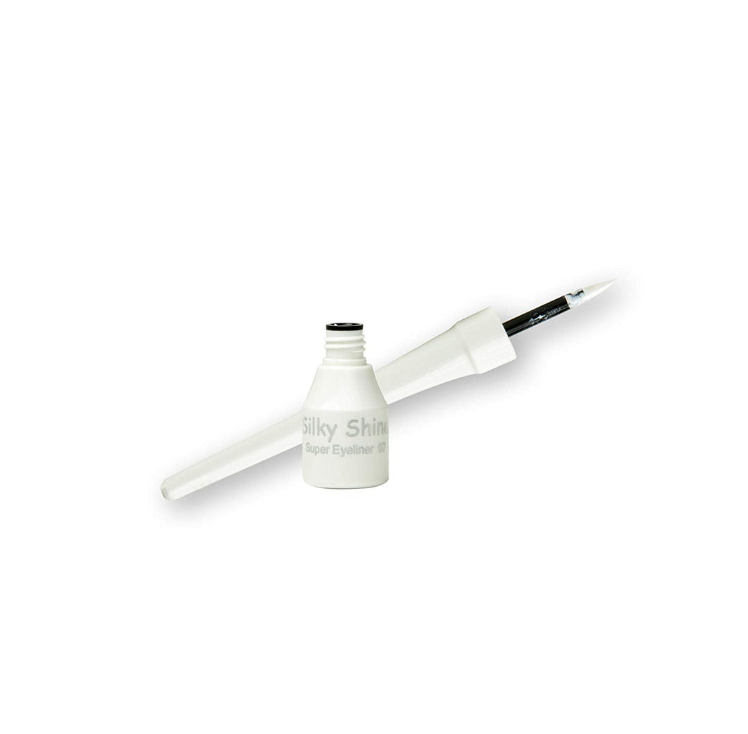 Silky Shine liquid super eyeliner shade 07 for intense black precision eye makeup at MALSA