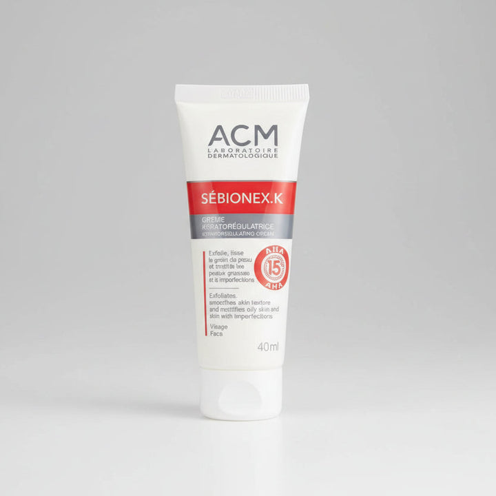 ACM Sebionex K exfoliating cream 40ml for smoother looking skin and daily facial care at MALSA