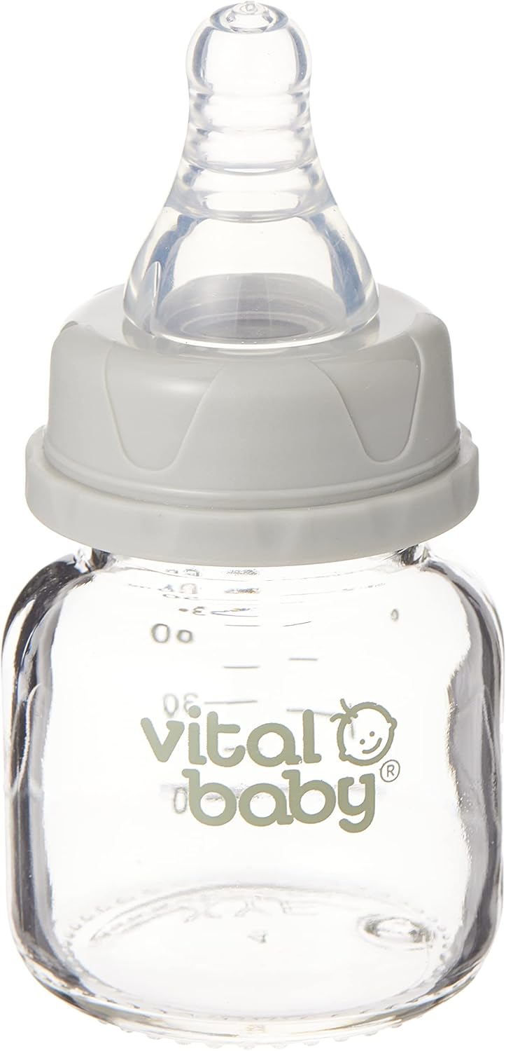 زجاجة رضاعة فيتال بيبي جلاس - 444221 سعة 60 مل