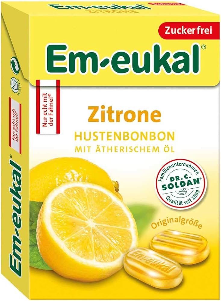 Em-eukal lemon sugar free box