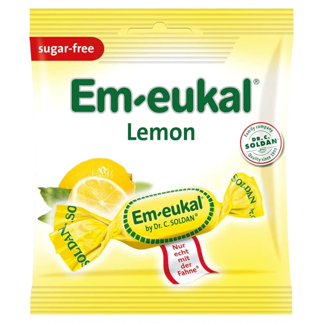 Em-Eukal Lozenges Lemon 50 Gm bag