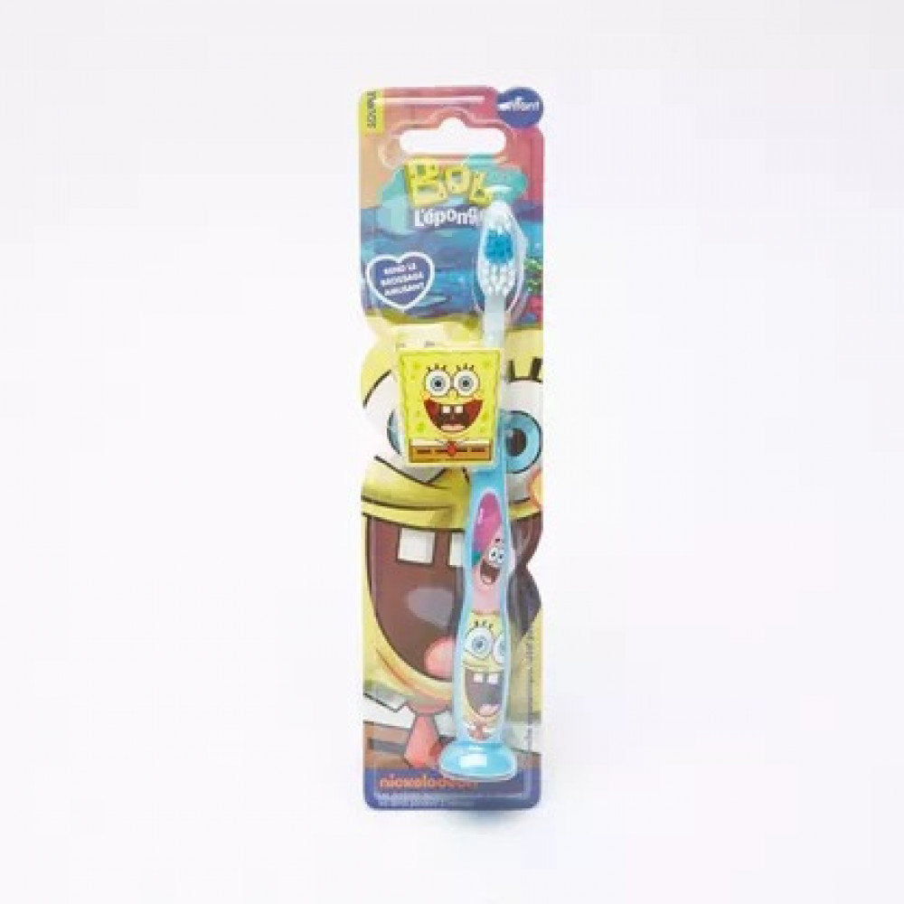 SPONGEBOB SOFT TOOTHBRUSH KIDS WITH COVER & 1 PCS