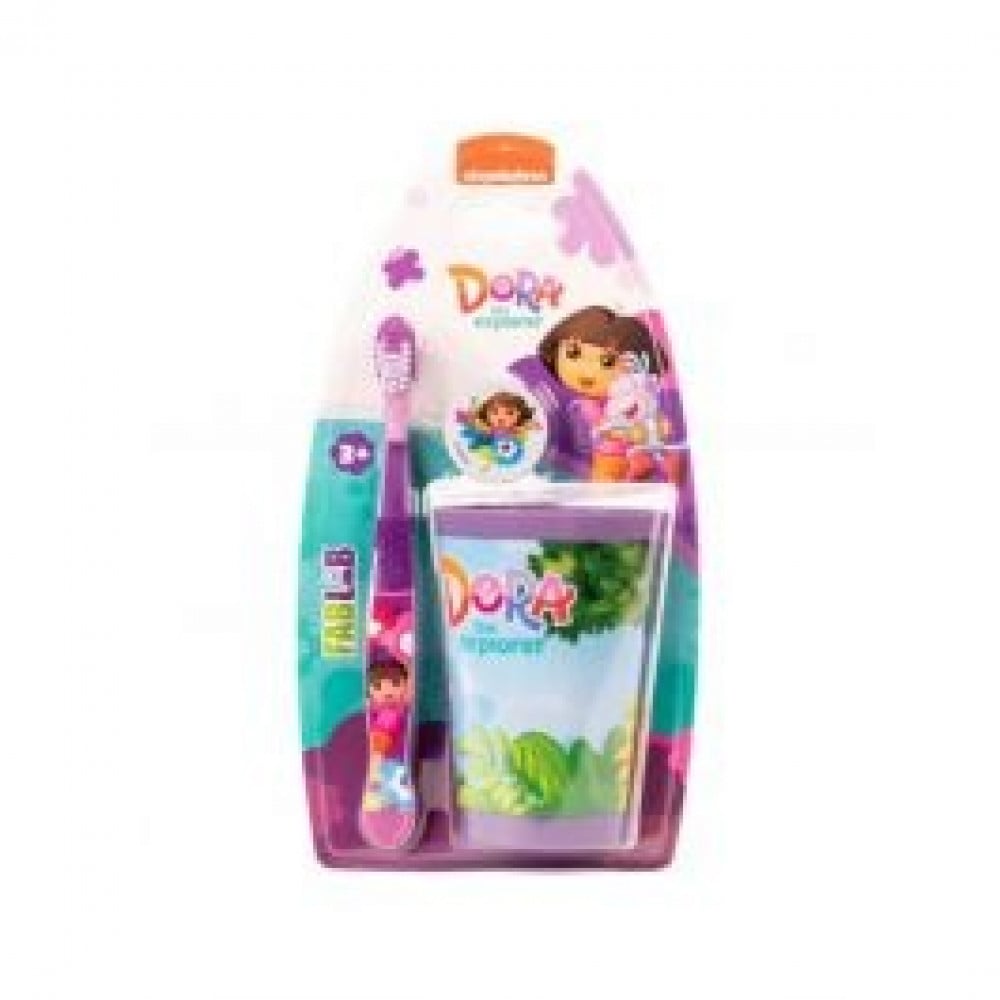 DORA SOFT TOOTHBRUSH KIDS WITH COVER & CUB