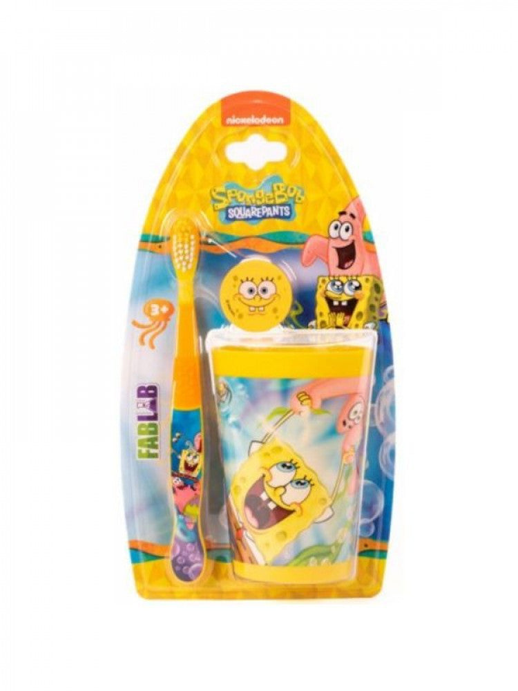 SPONGEBOB SOFT TOOTHBRUSH KIDS WITH COVER & CUB