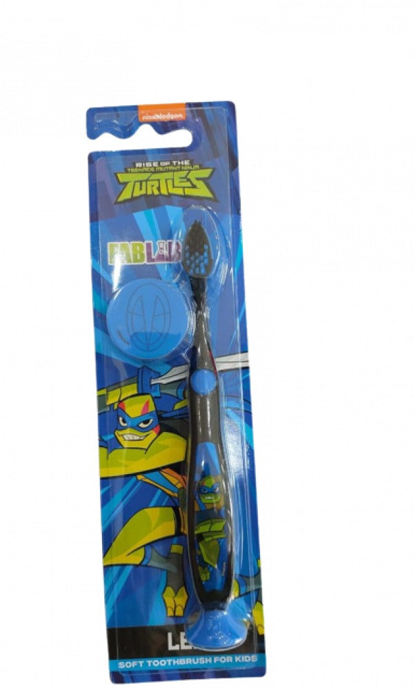 TURTLES SOFT TOOTHBRUSH KIDS WITH COVER & BASE 1 PCS