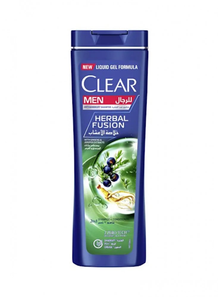 Clear Shampoo & Conditioner 400Ml Men Herbal Fusion 2 In 1