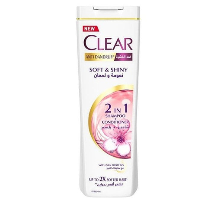 Clear Shampoo & Conditioner 400Ml Anti Dandruff Soft & Shiny