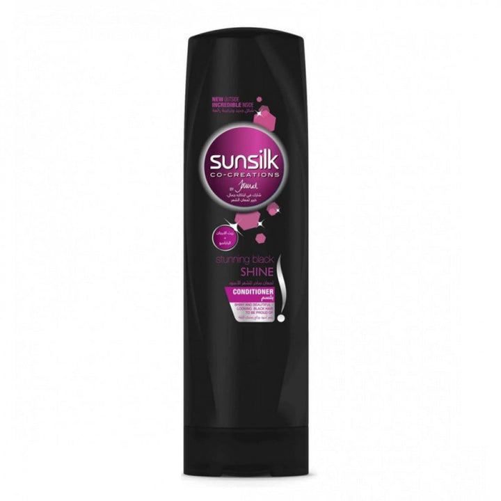 SUNSILK COND. STUNNING BLACK SHINE 350ML