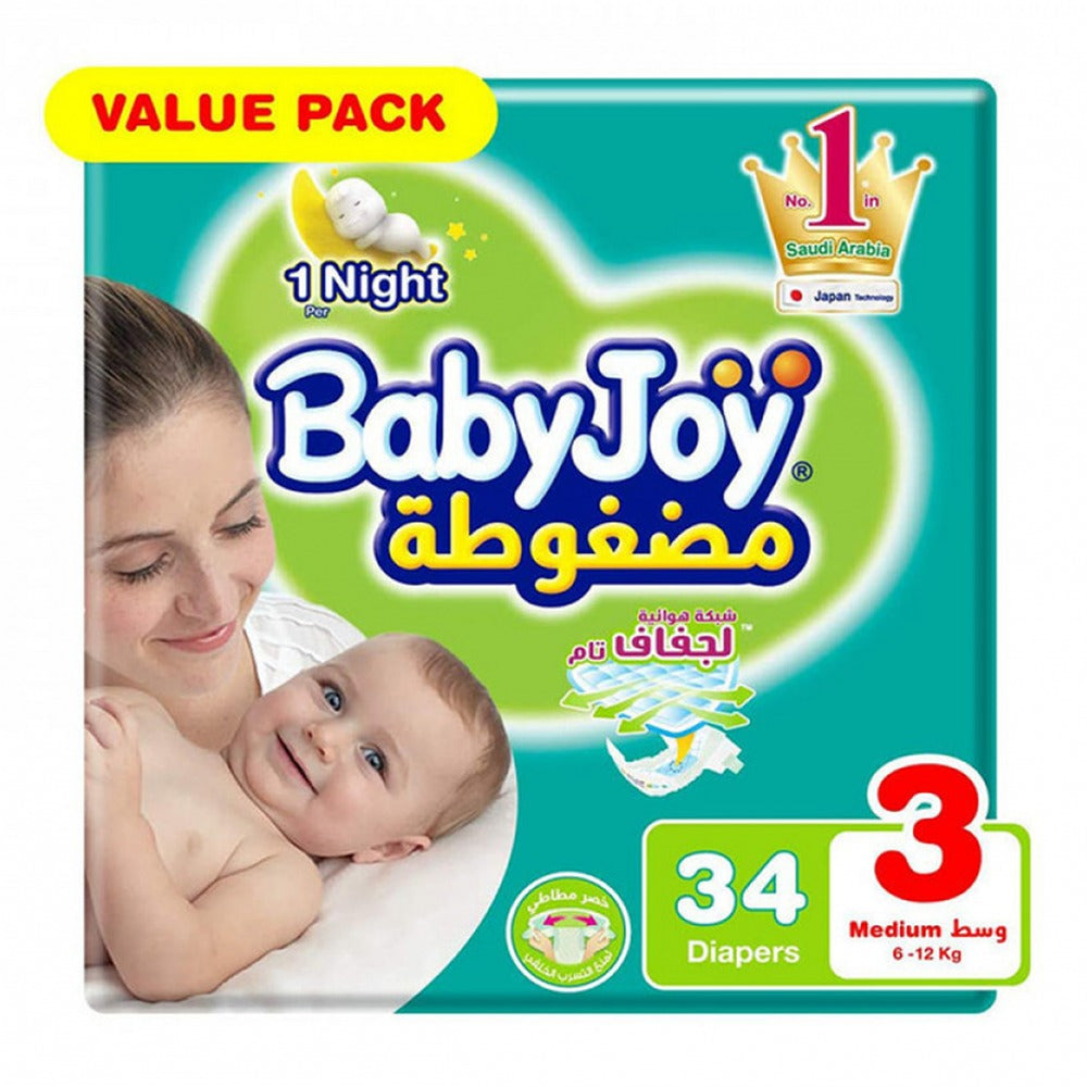 Baby Joy Diapers No 3 Medium 4X34