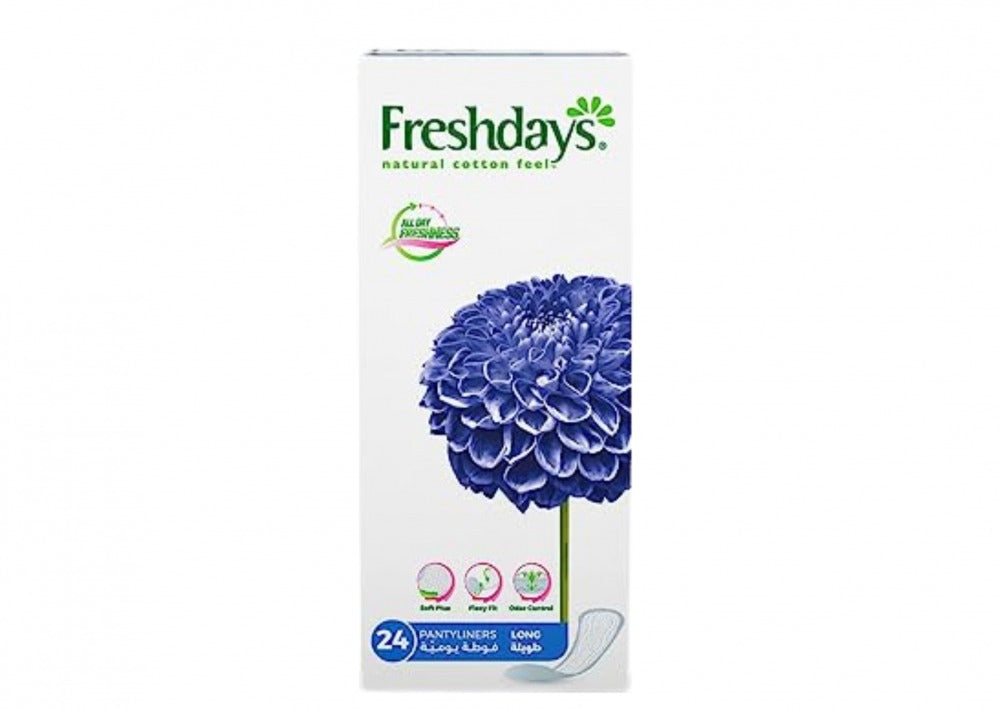 Freshdays Pantyliners Natural Cotton Longm 24