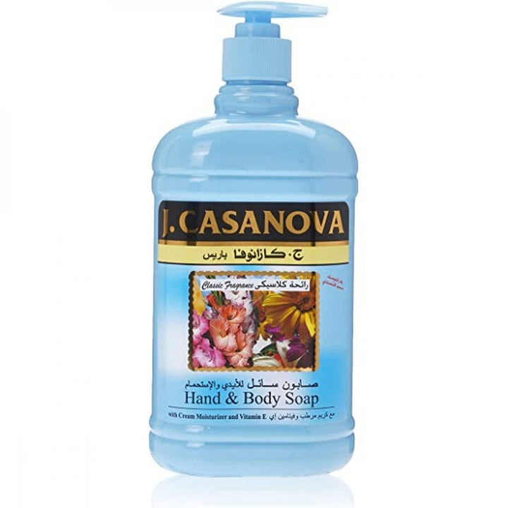 J.CASANOVA HAND&BODY CLASSIC FRAGANCE SOAP 500ML