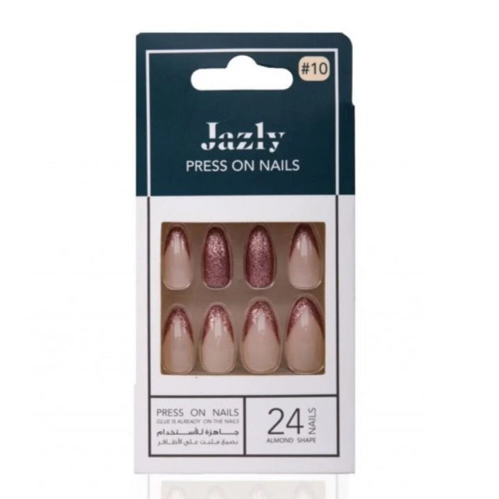 Jazly Nail Glittery Pink #10Ø¢