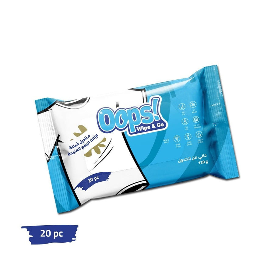 OOPS WIP & GO WIPES 20PCS 120G