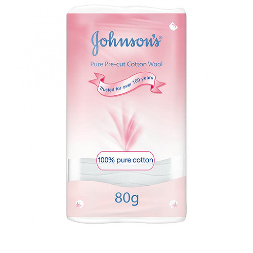 Johnson Pre-Cut Cotton Wool 80 Pcs