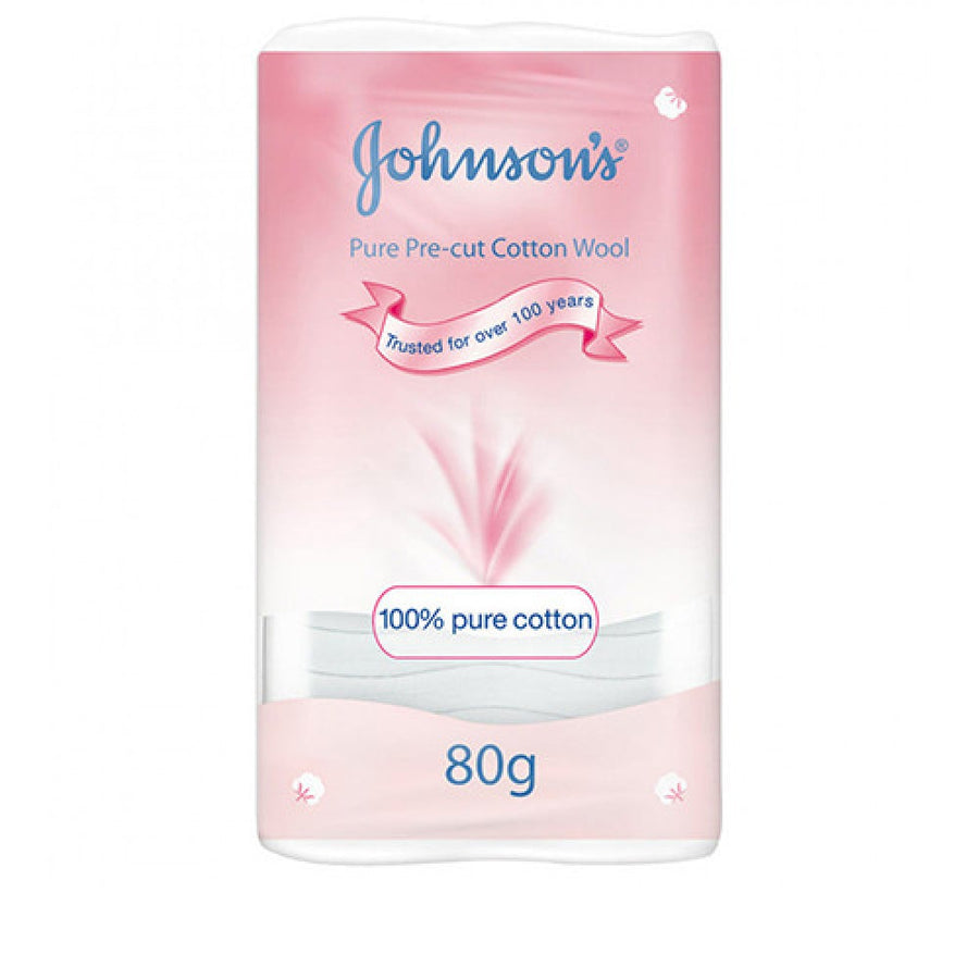 Johnson Pre-Cut Cotton Wool 80 Pcs
