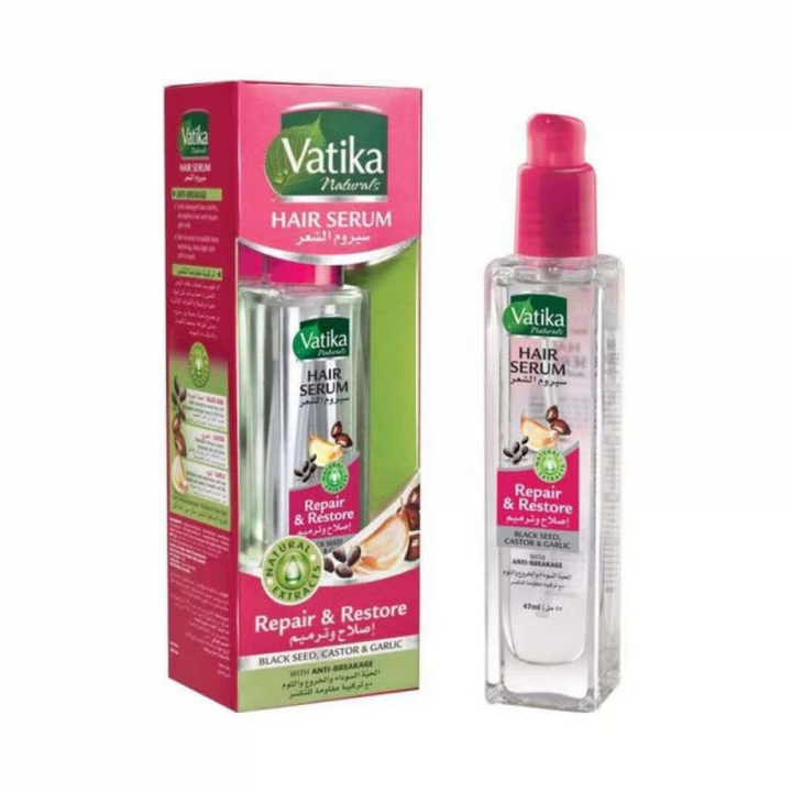 VATIKA REPAIR&RESTORE BLACK SEED CASTOR HAIR SERUM 47 ML