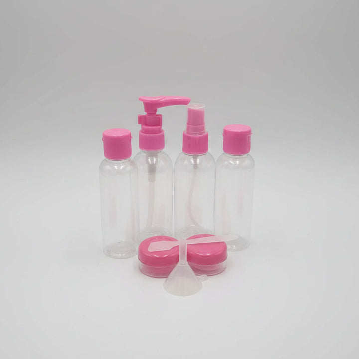 Pink  travel bottle set