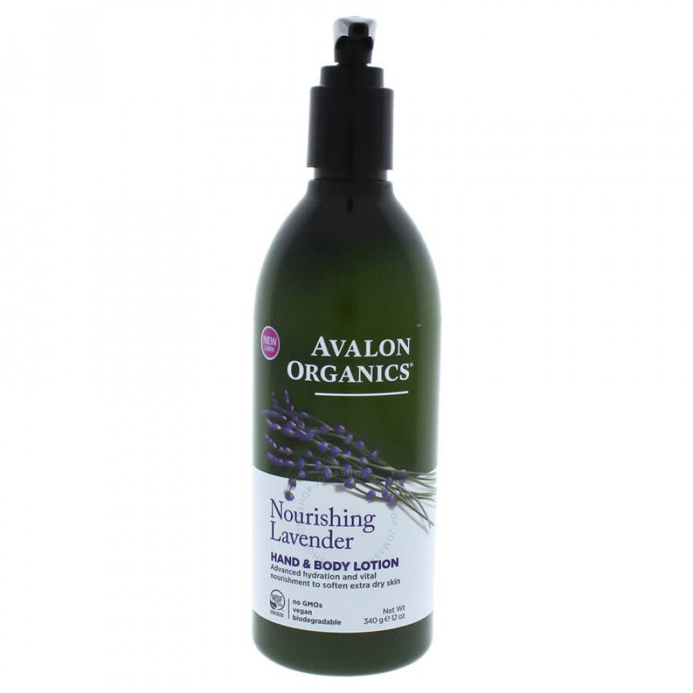 AVALON ORGANICS NOURISHING LAVENDER HAND & BODY LOTION 340G