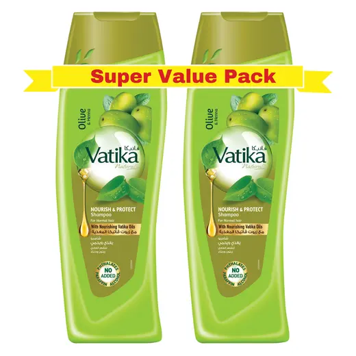 شامبو فاتيكا بالزيتون والحناء 2 حبة 400 مل